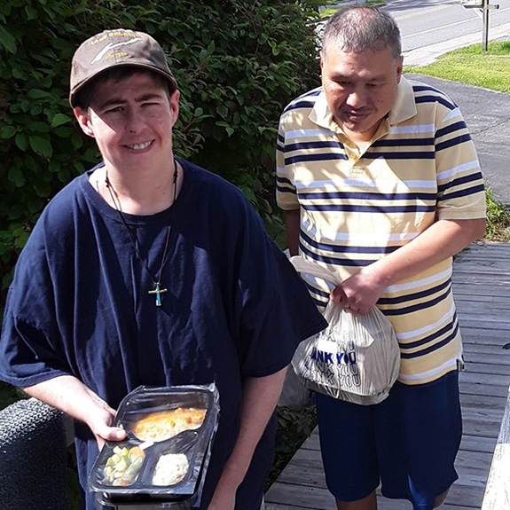 Site Based Habilitation Program Members Helping Meals on Wheels Site Based Habilitation Program Members Helping Meals on Wheels
