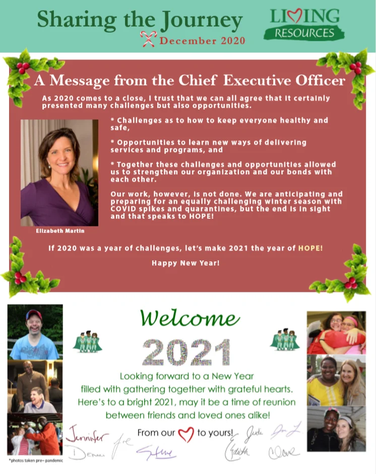 Sharing the Journey- December 2020