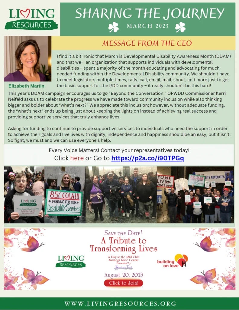 Sharing the Journey- March 2023