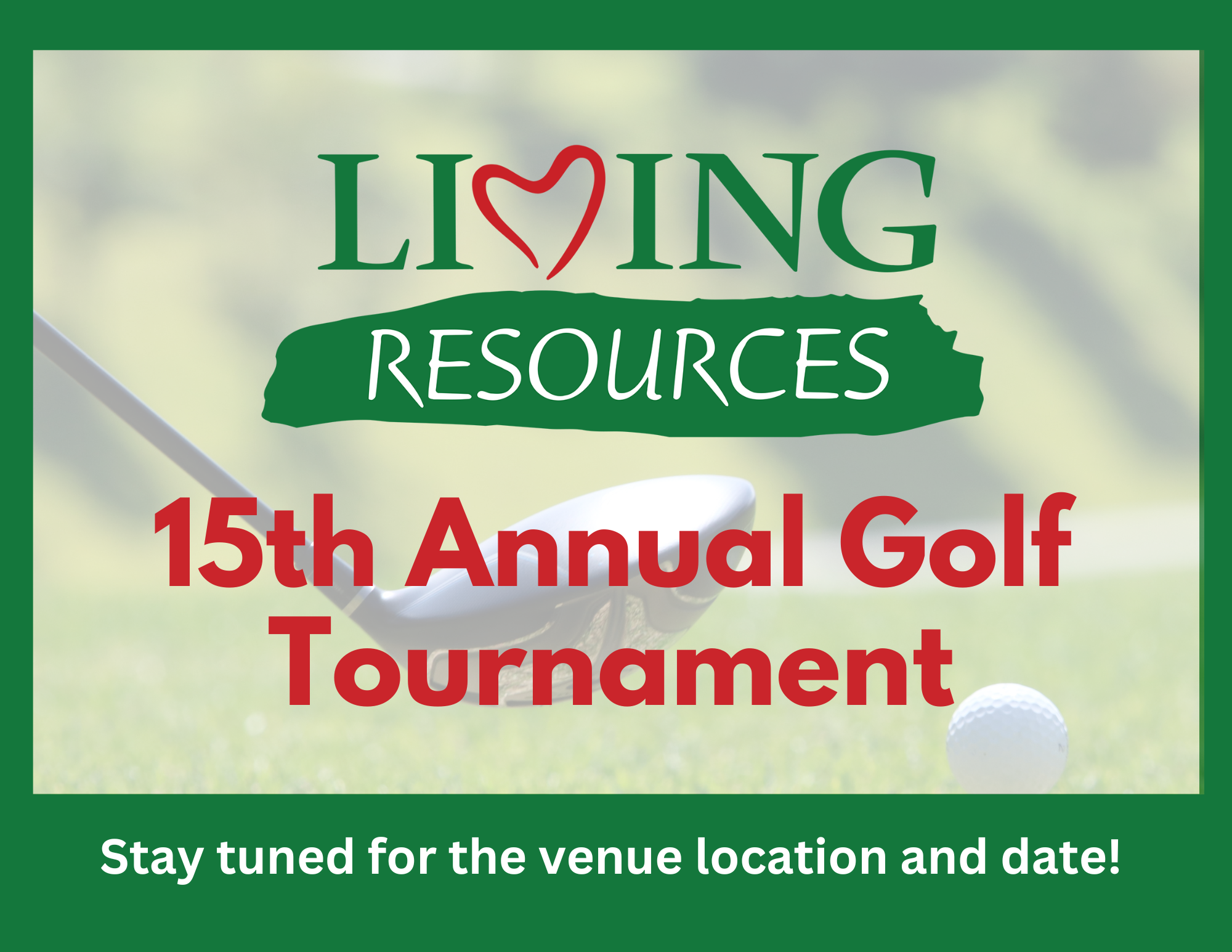 Living Resources' 14th Annual Golf Tournament