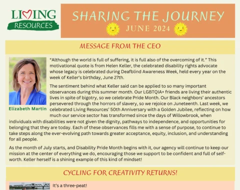 June 2024 edition of the Sharing the Journey newsletter