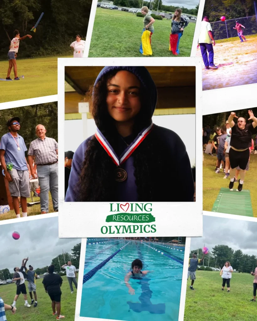 Collage showing activities during the Living Resources Olympics
