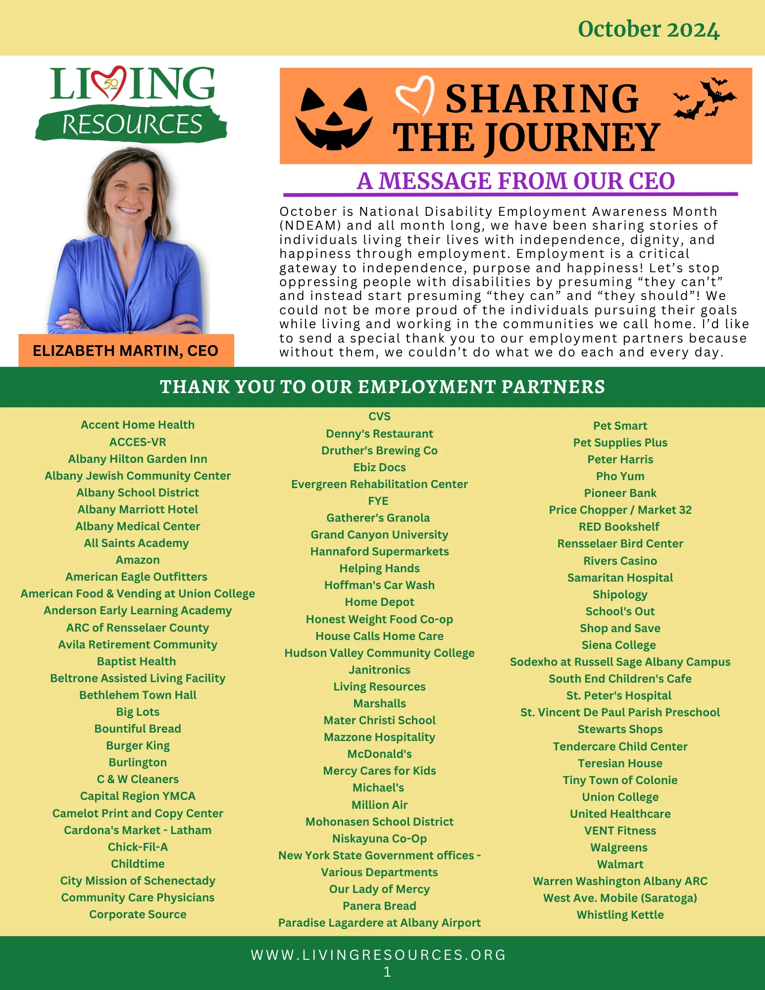 Sharing the Journey Newsletter- October 2024