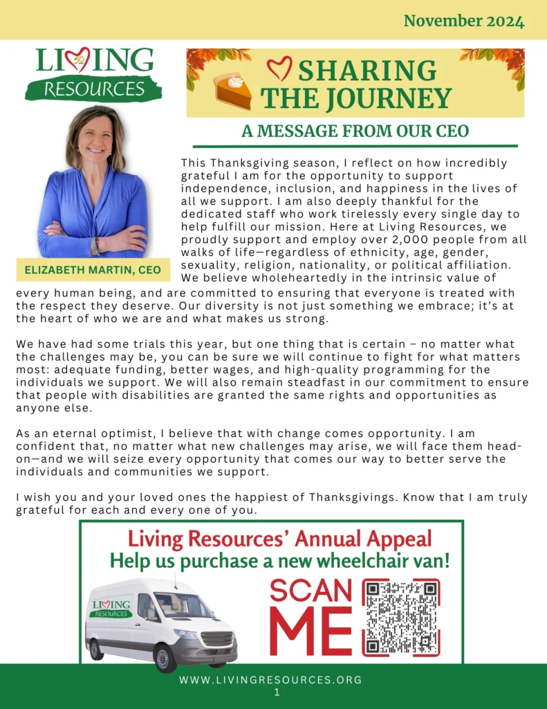 Sharing the Journey Newsletter- November 2024