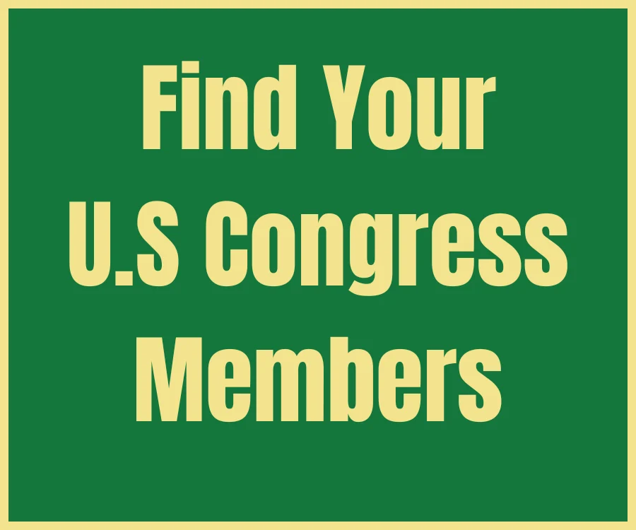Image has text that reads Find Your U.S. Congress Members