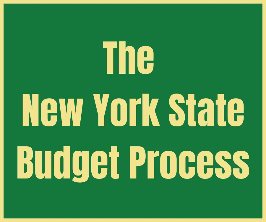 Image Reads: The New York State Budget Process
