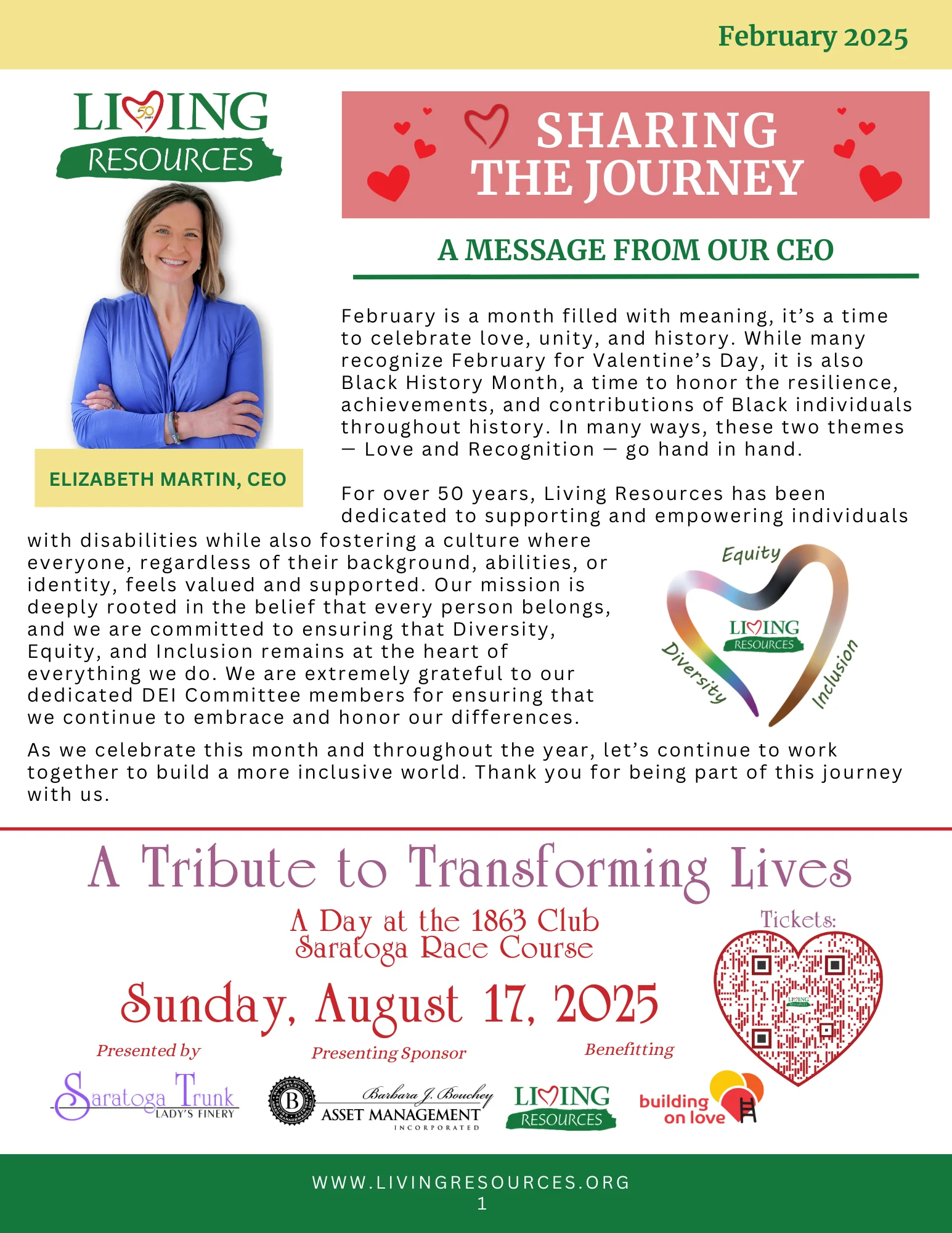 Sharing the Journey Newsletter- February 2025