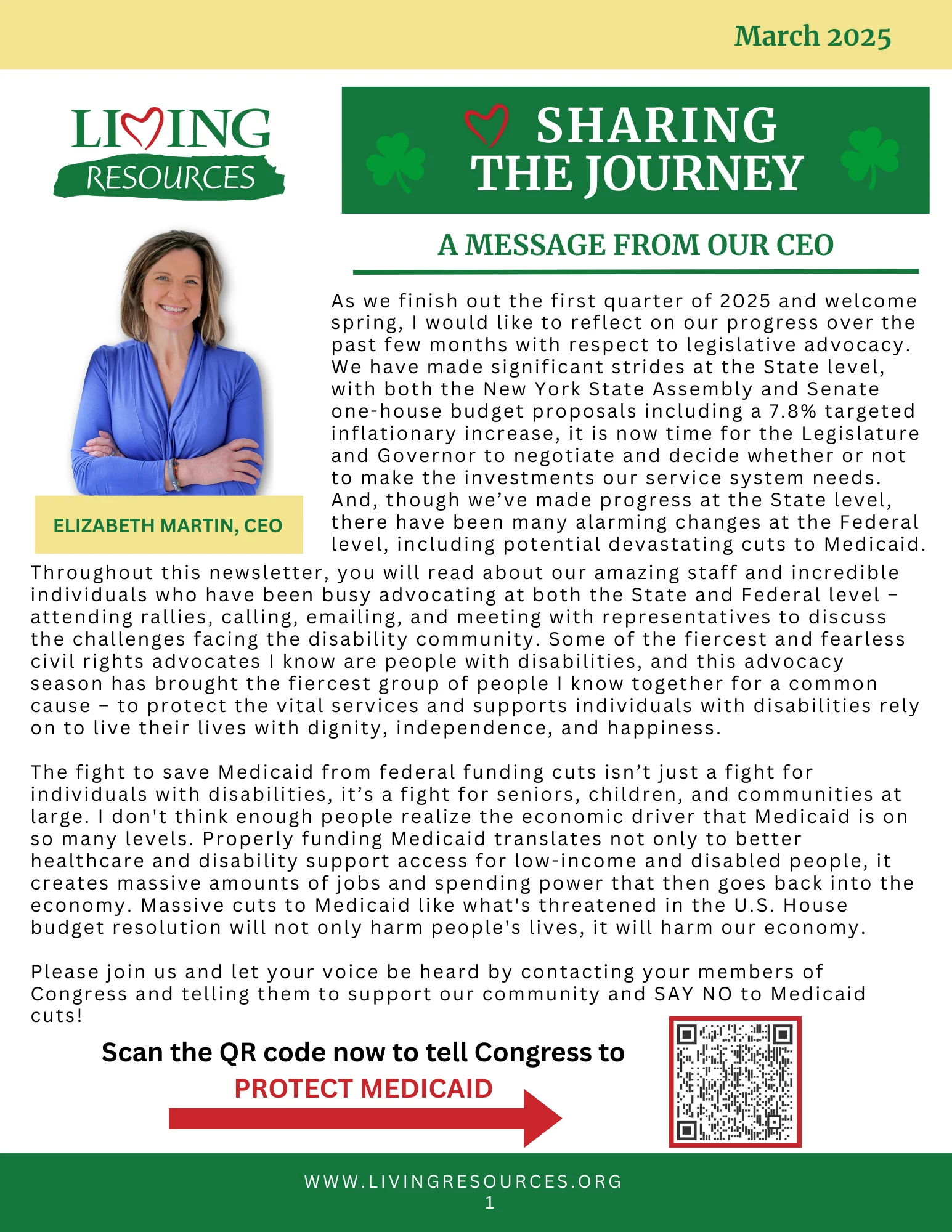 Sharing the Journey Newsletter- Marc 2025