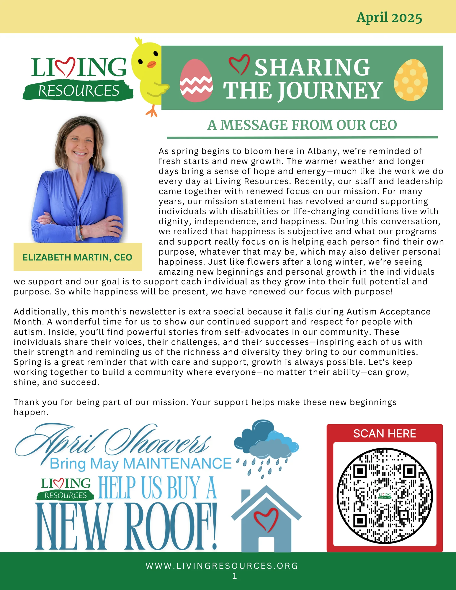 Sharing the Journey Newsletter- April 2025