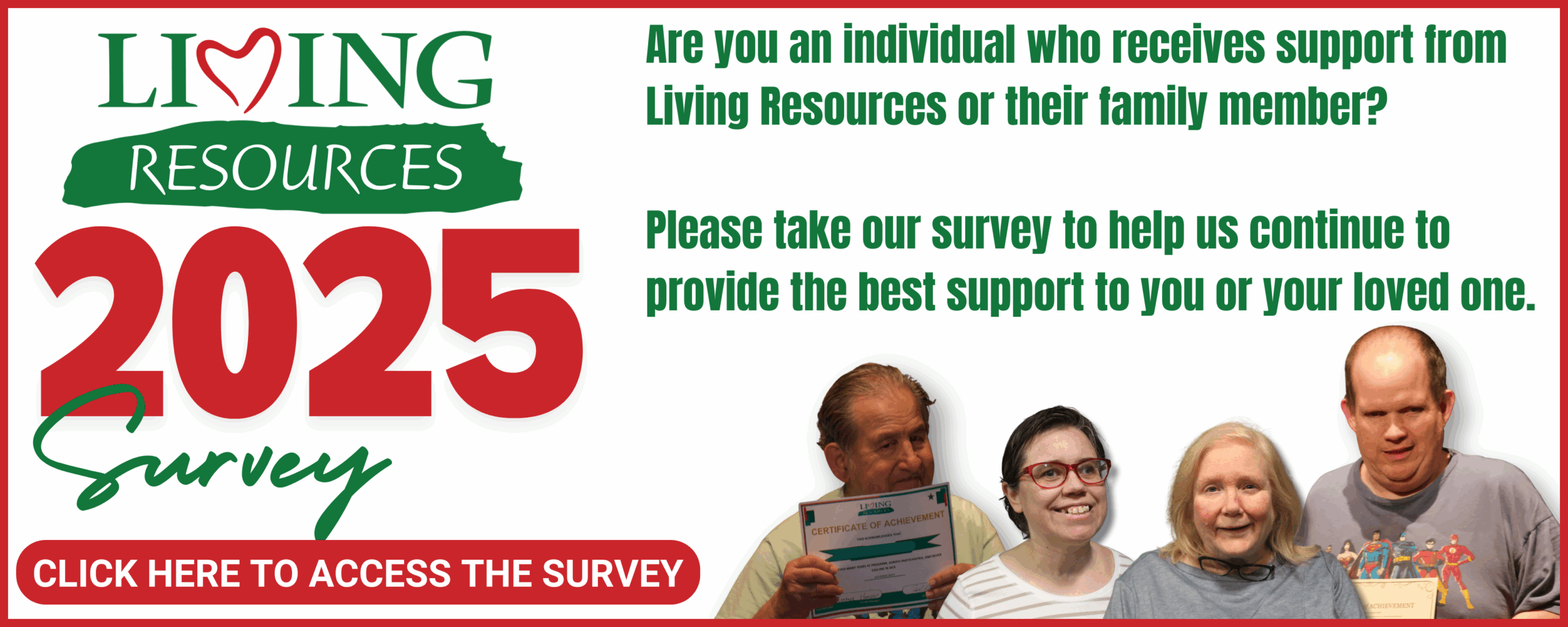 Take the 2025 Living Resources Survey!