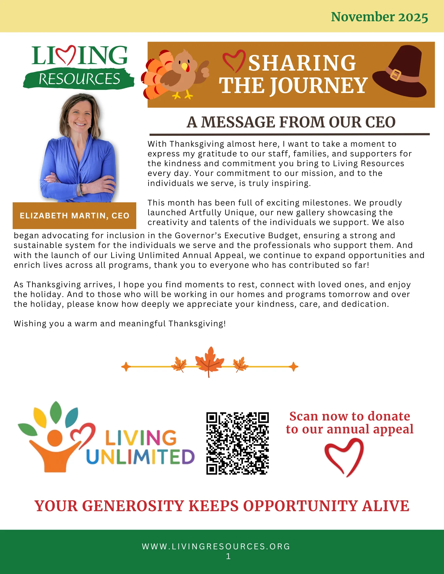 Sharing the Journey Newsletter- October 2025