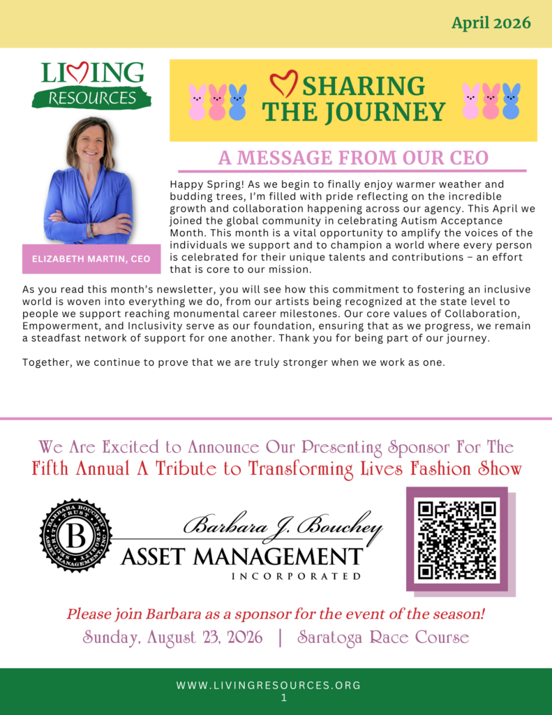 Sharing the Journey Newsletter- April 2026