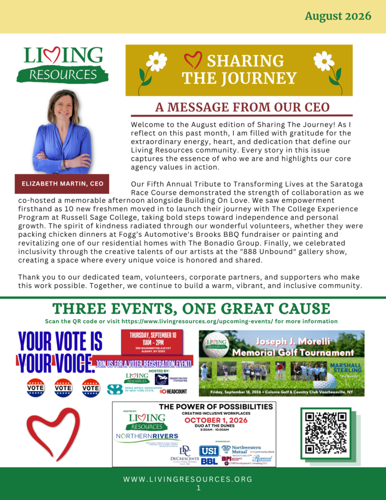 Sharing the Journey Newsletter- August 2026